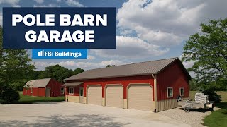 30 x 50 x 10 Pole Barn Garage [upl. by Olive790]