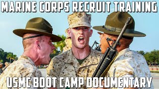 What Marine Recruits Go Through In Boot Camp  Earning The Title  Making Marines on Parris Island [upl. by Aynotal]