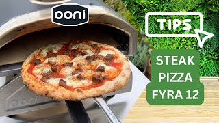 How To Cook an Ooni Fyra 12 Steak Pizza from Start to Finish [upl. by Gearard]