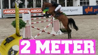 KAN EEN PAARD ZO HOOG SPRINGEN   Showjumping Outdoor Gelderland  Paardrijden met Plezier [upl. by Risan]