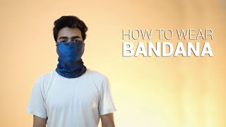 How to Wear a Bandana  5 Ways  Mask Alternative [upl. by Munson631]