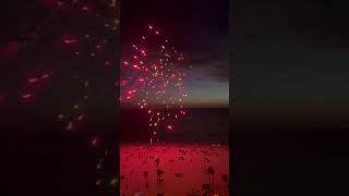 BEACH FIREWORKS 🎇 fireworks 4thofjuly [upl. by Mandie]