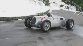 AUTO UNION 16 ZYLINDER HILLCLIMBRACE CAR  INTGROSSGLOCKNER GRAND PRIX 2017  HD [upl. by Ttevi]