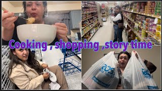 Cooking shopping  story time vlog with the govea sister [upl. by Oleic]