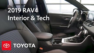 2019 RAV4 Interior and Technology  Toyota [upl. by Errick133]