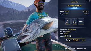 Call of the Wild The AnglerNorway daily amp weekly challenges mon  2x diamond Atlantic salmon [upl. by Neirol]