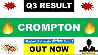 Crompton Q3 Results 2024  Crompton Results  Crompton Greaves Results  Crompton Share news [upl. by Marchak]