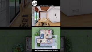 3BEDROOM MODERN HOUSE DESIGN 8X11 M I 100 SQM simplehouse modernhousedesigns shorts [upl. by Levania]