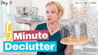 Cluttered Kitchen Say GoodBye to Serving Dishes  Day 19  30 Day Declutter Challenge [upl. by Emoraj292]