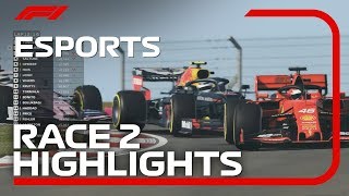 F1 Esports Pro Series 2019 Race Two Highlights [upl. by Martainn]