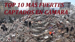 TOP 10 Terremotos Más Fuertes en el Mundo Captados en Camara [upl. by Penrose]