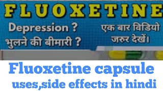 FLUOXETINE capsulestablets usesside effectsin hindifluoxetinetrendingshortshortsviralyoutube [upl. by Zetta208]