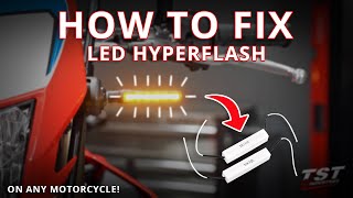 How to install Load Balancing Resistors to Fix LED Turn Signal quotHyperflashquot on any Motorcycle [upl. by Ermey]