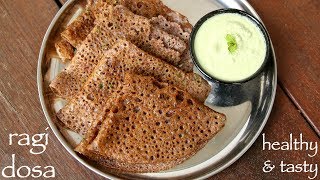 instant raagi dosa recipe  ರಾಗಿ ದೋಸೆ  instant ragi dose  finger millet dosa [upl. by Valentine959]