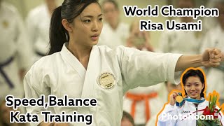 Karate Kata SpeedBalance Training By Rika Usami 🔥 [upl. by Herbie]