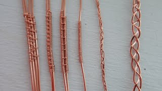 copper wire weaving techniques for new learners step by step tutorial [upl. by Killion352]