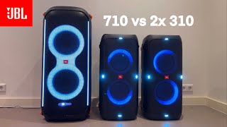 Jbl 710 vs 2x Jbl 310 Sound test Loudness test 🔊😱 [upl. by Spoor]