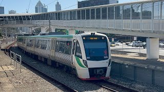 Ellenbrook Line Test Train B series set 78 passing Claisebrook [upl. by Alrak]