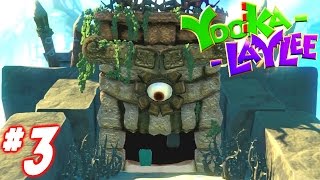 YookaLaylee Gameplay Walkthrough Part 3  FIRST BOSS BATTLE THE GREAT RAMPO Xbox One 1080p 60fps [upl. by Arlin]