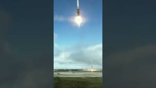 Falcon Heavy double boosters awesome landing shortsspacexspace [upl. by Lemmy849]