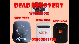 How to dead recovery Zong MF25 Jazz MF673 wingle R191j Telenor MF13 900E Dead recovery [upl. by Conard]