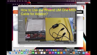 How to get MIDI input into your Ableton on a MacBook Pro M1 Use a Roland UM One MK2 cable [upl. by Ahgiela]