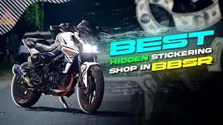 Best Hidden Stickering Shop In BBSR😍 Odisha 1st fully Modified Ns200 In Bhubaneswar 😳 [upl. by Knobloch]