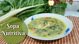 Sopa de Verduras nutritiva de la abuela fácil y Saludable [upl. by Elbertine]