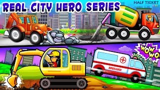 Real City Heroes On A Rescue Mission  Vehicles Compilation  Real City Hero Series [upl. by Hurlbut]