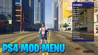 GTA5 PS4 FUN WITH MOD MENU PS4 STORY MODE MODS [upl. by Eiroj]