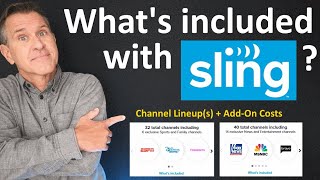 Sling TV Channels Lineup amp Package Options  Cost 2024  Local channels Sling vs YouTube TV etc [upl. by Ydissak]