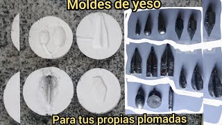 COMO PREPARAR TU PROPIO MOLDE CON YESO PARA FUNDIR PLOMADAS [upl. by Werda971]