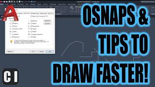 AutoCAD Snaps amp Ortho Explained Plus MustKnow Tricks to Make Edits Quicker [upl. by Eiclud393]