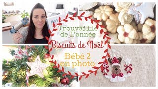 🎄Vlog biscuits de Noël  Trouvaille de lannée amp Bébé 2 en photo 🎄 [upl. by Orazal]