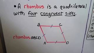 Geometry 64b Properties of Rhombuses amp 3 Theorems [upl. by Keefer]