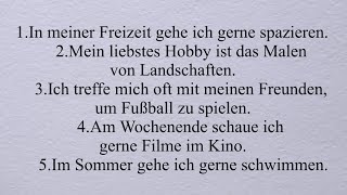 Freizeit und Hobbys auf Deutsch 30 Sätze die du kennen musst“ [upl. by Shaya]