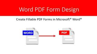 How to Create Fillable PDF Forms in Microsoft® Word®  2021 Tutorial [upl. by Desdee]