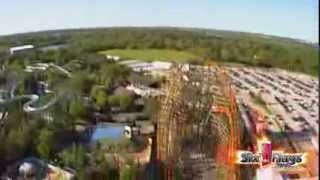 Goliath  Worlds Tallest Steepest and Fastest Wooden Roller Coaster [upl. by Porcia]