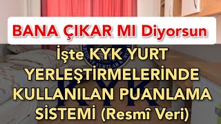 Bana Çıkar Mı Diyorsun🤔 İşte KYK YURT YERLEŞTİRMELERİNDE KULLANILAN PUANLAMA SİSTEMİ [upl. by Burkley]