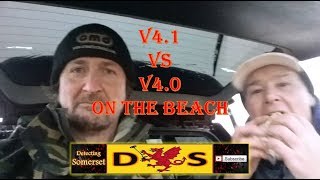 Xp Deus V41 Vs V40 Somerset Detecting On The Beach [upl. by Ulrick]