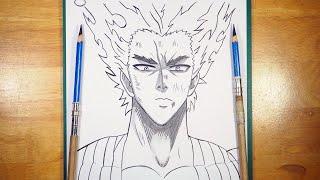 How To Draw Garou  Garou Drawing  One Punch Man  Easy To Draw [upl. by Atronna413]