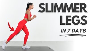 Get SLIMMER LEGS in 7 Days  15 min Standing Workout  No Jumping No Repeat [upl. by Idnir935]