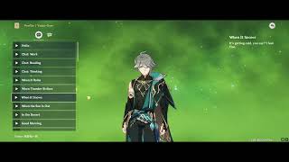 Japanese Alhaitham Genshin Voice lines JP and Combat Voice by Yuichiro Umehara English Sub [upl. by Stedt]