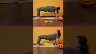 Safe your neck during yoga exercises yogaforhealth [upl. by Ingold]