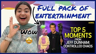 Indian 🇮🇳react to Top 5 Moments From Jeff Dunham  Controlled Chaos [upl. by Analos588]