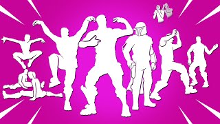 These Legendary Fortnite Dances Have Voices 52 Tunak Tunak Tun The Crane Kick Frolic SpiderMan [upl. by Buerger]