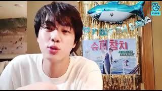 BTS Jin mentioned Bumzu and SEVENTEEN on his recent VLIVE [upl. by Rotberg448]