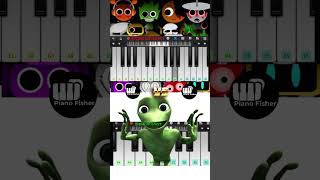 Green Alien Dance Vs SPRUNKI HORROR Theme  Easy Piano Tune shorts [upl. by Elehcim645]