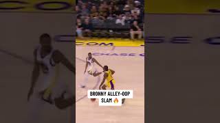 Bronny alleyoop 🔥 [upl. by Opiak]