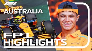 FP1 Highlights  2024 Australian Grand Prix [upl. by Retepnhoj]